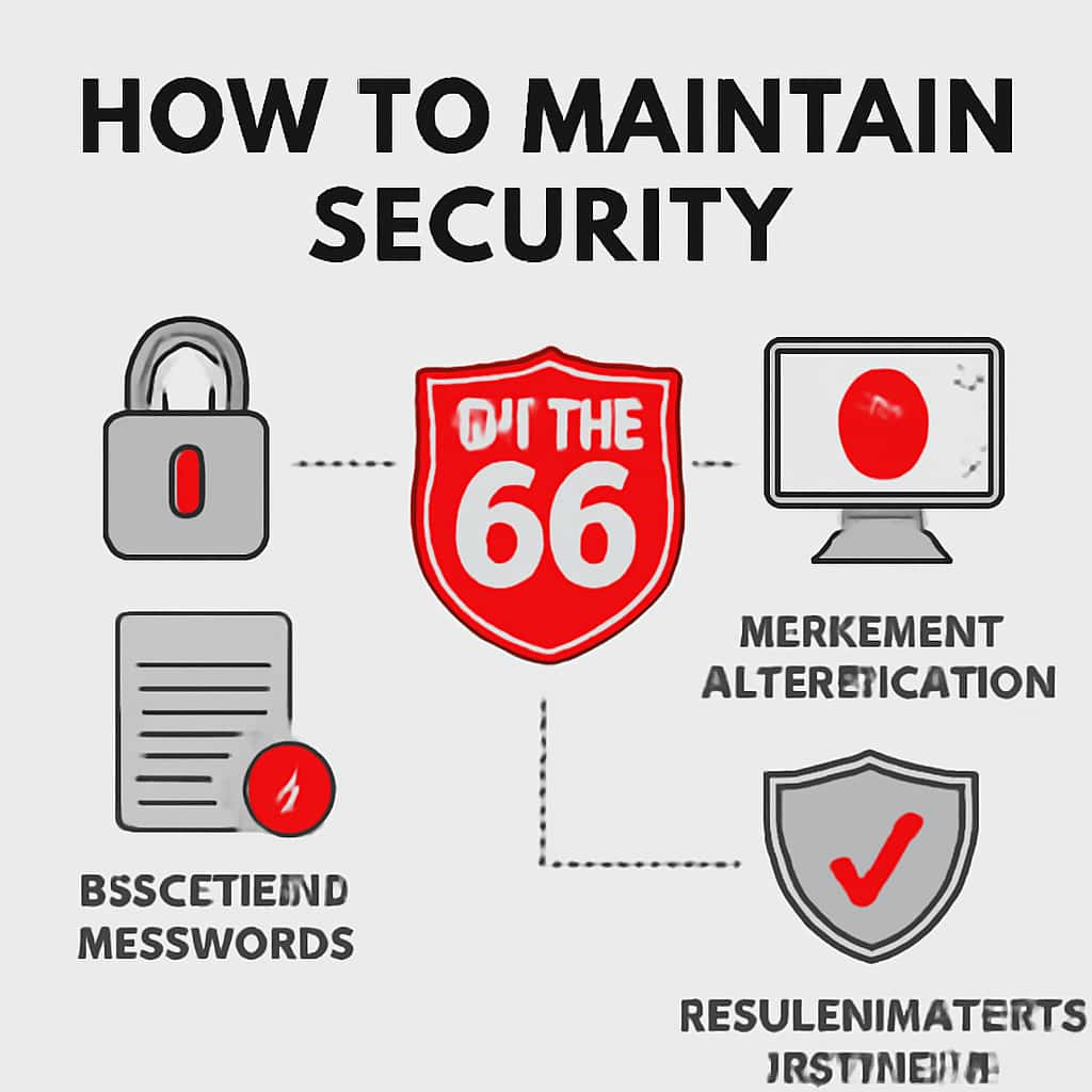 An educational diagram about Lottery 66 security practices.