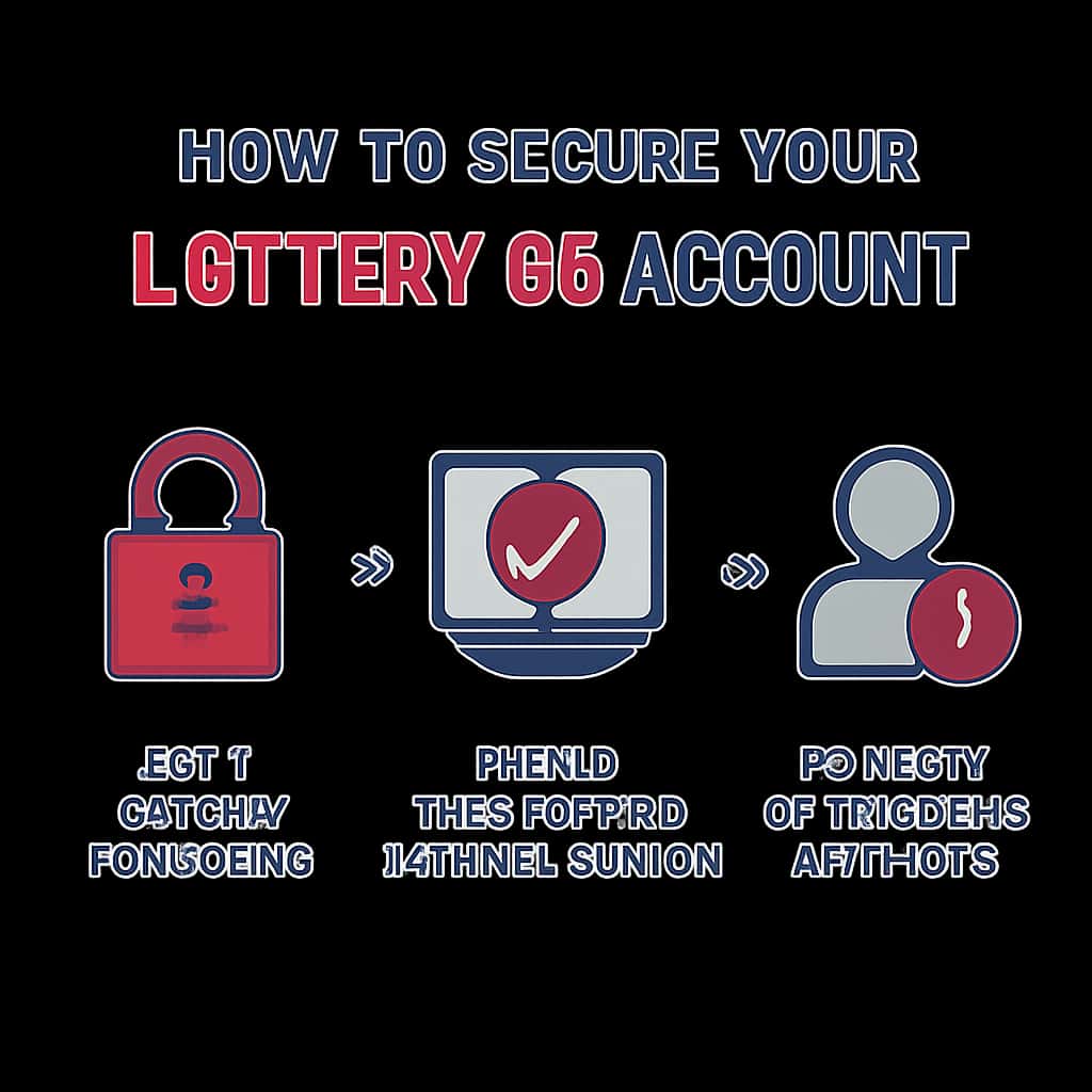An educational diagram illustrating security measures for Lottery 66 accounts.