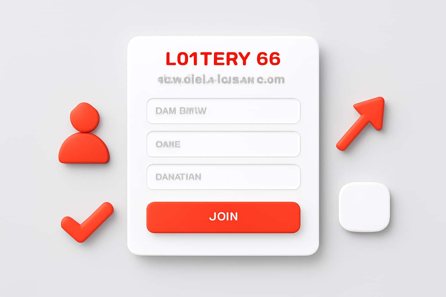 Lottery 66 Register - New Account Interface