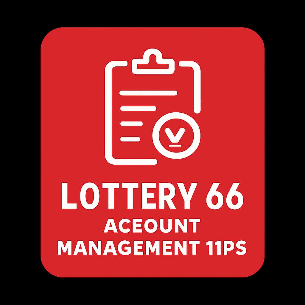 Icon representing Lottery 66 account management.