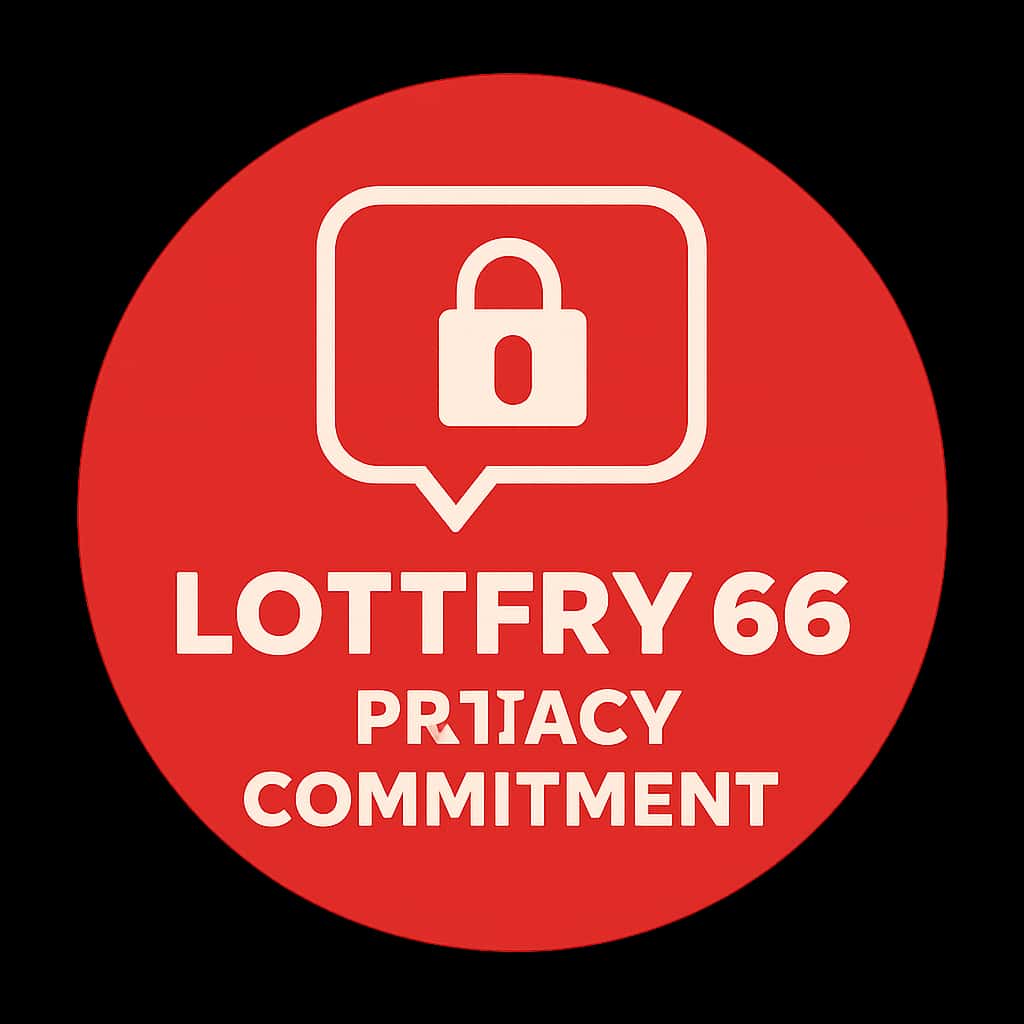 A badge icon symbolizing Lottery 66 Privacy Commitment.