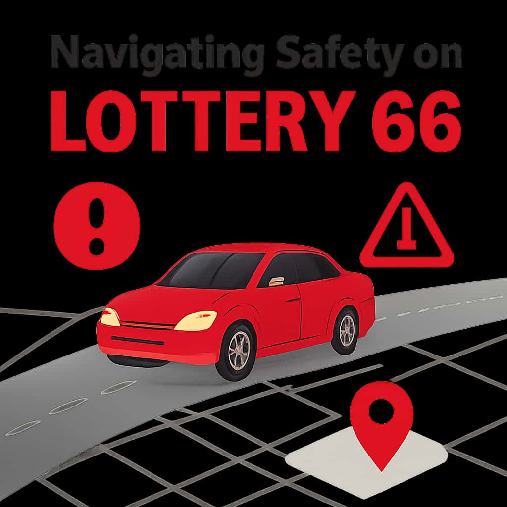 An educational diagram outlining safety practices for Lottery 66 users.