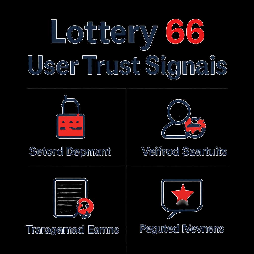 An educational diagram regarding Lottery 66 User Trust Signals.